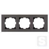 Рамка на 3 поста горизверт. монтаж Arvia Electric KAREN Антрацит (20 06 2000 023)